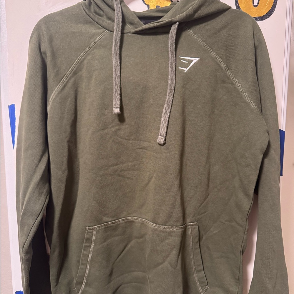 Gymshark Slim Fit Olive Green Hoodie